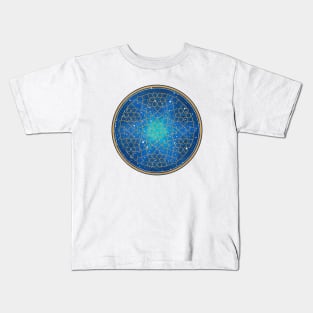 Galaxy inspired Islamic geometric pattern 1 Kids T-Shirt